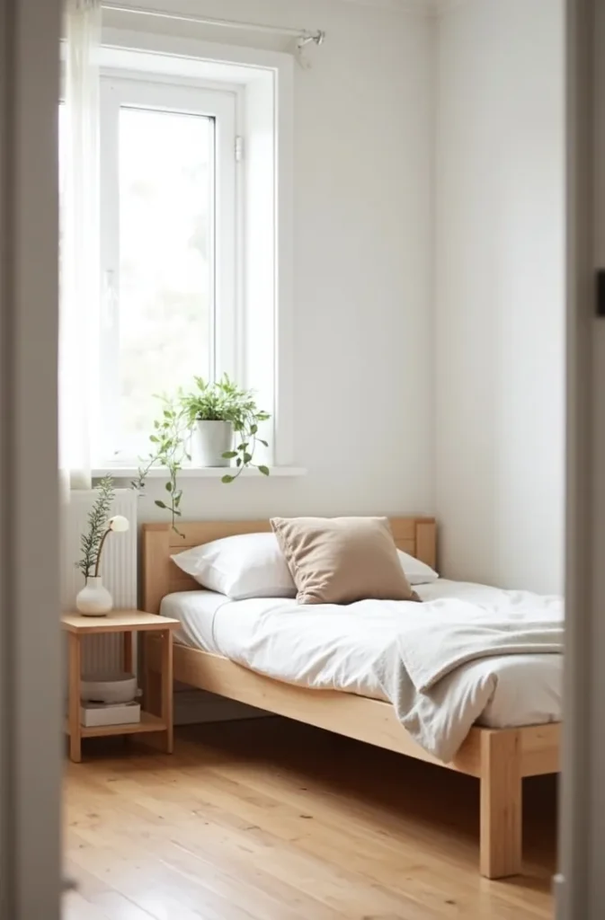 The Scandinavian-Inspired Calm Setup With Natural Wood and Soft Neutrals