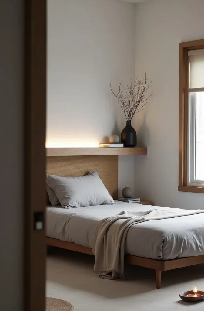The Serene Japandi Dorm Room That Resets Your Nervous System After Class