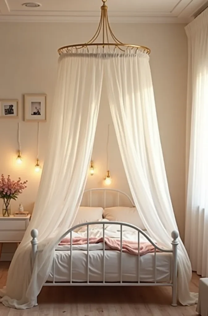 The Sheer Canopy Bed Drape That Turned a Basic Bed Into a Personal Sanctuary