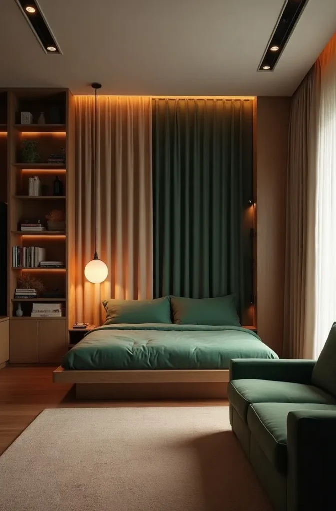The Studio Bedroom Divider Layout That Creates Privacy Without Building a Wall