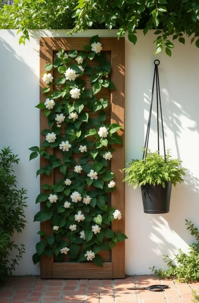 The Vertical Garden Trick That Adds Lushness to a Small Patio When You Have No Ground Space to Plant In