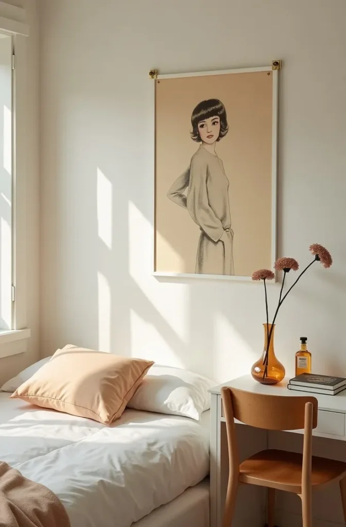 The Vintage French-Girl Dorm Room That Photographs Like a Film Still