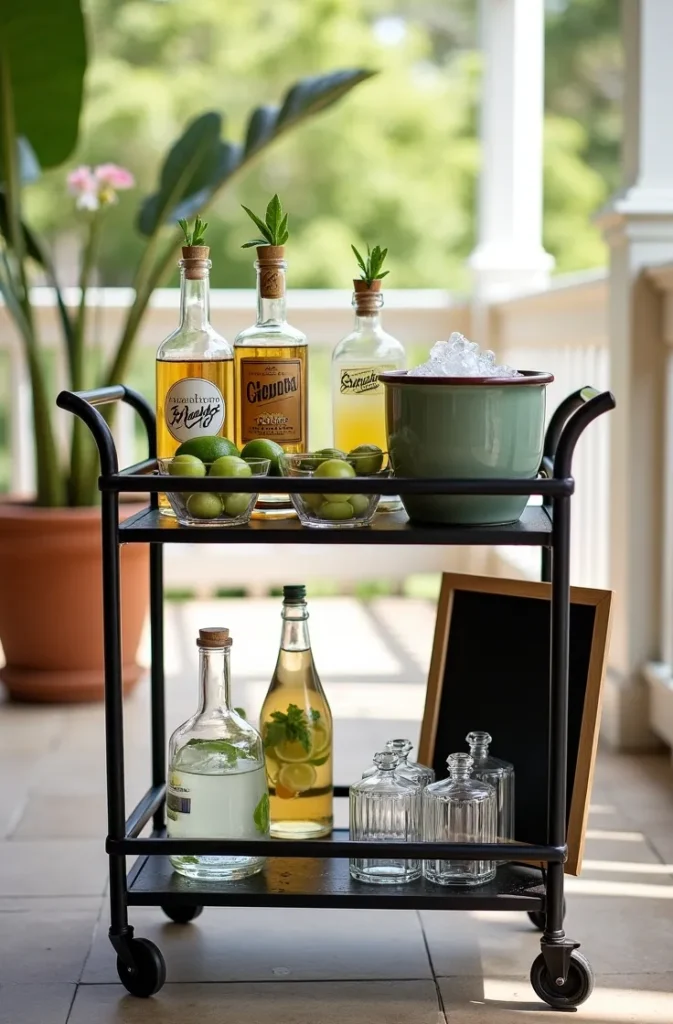 Tropical Cocktail Station With a Self-Serve Bar Setup That Runs Itself