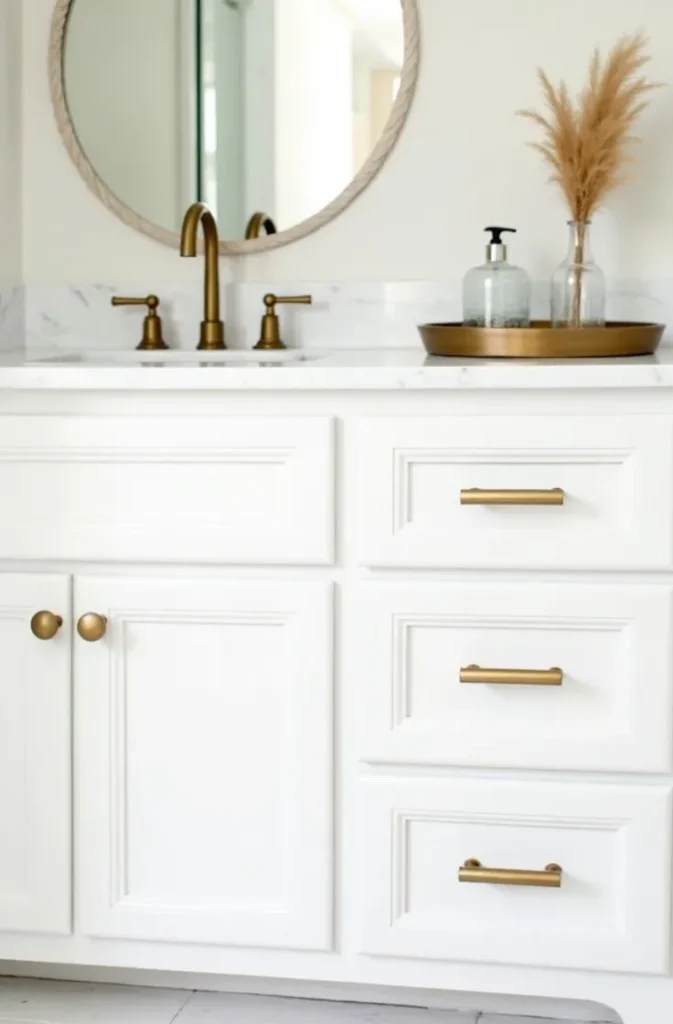 Update Cabinet Hardware to Change the Vanity's Look Without Replacing It