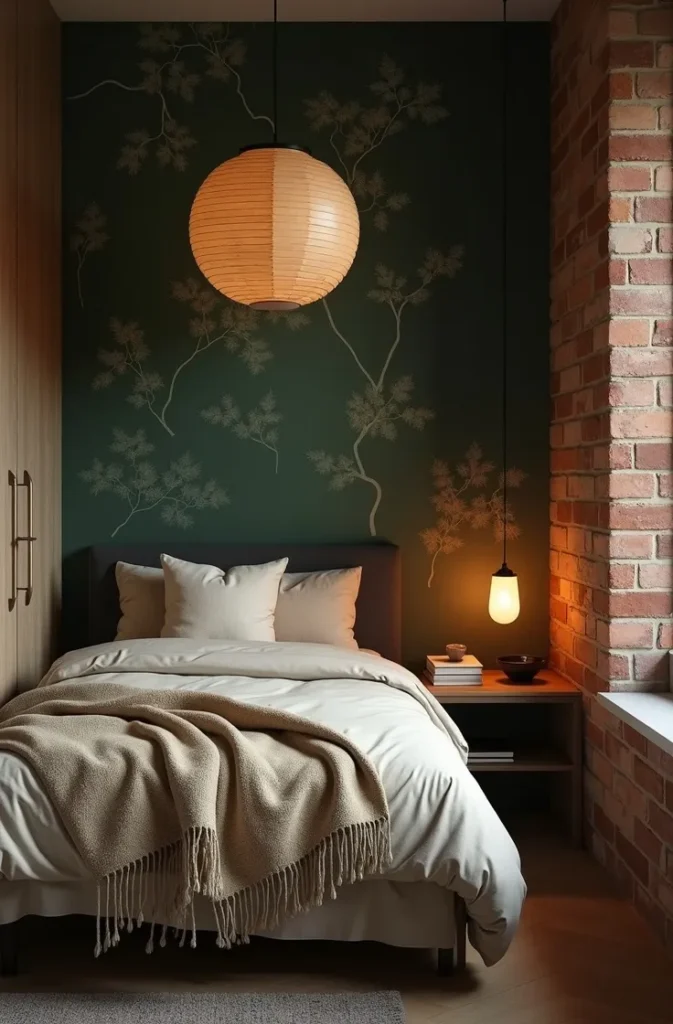Use Deep Green After Dark When a Small Secondary Bedroom Has No Architectural Charm