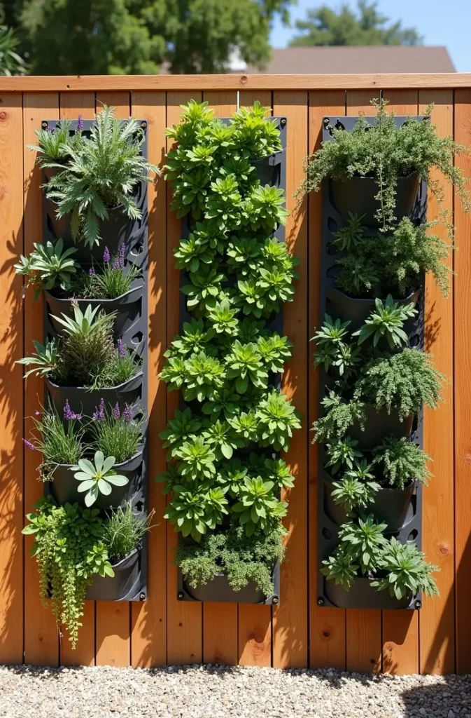 Vertical Garden Wall Panel That Brings Life to a Bare Fence or Exterior Wall
