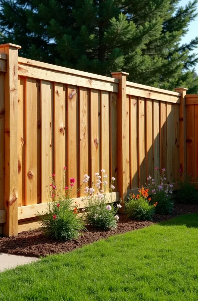Vertical Pallet Privacy Fence With Uniform Board Spacing