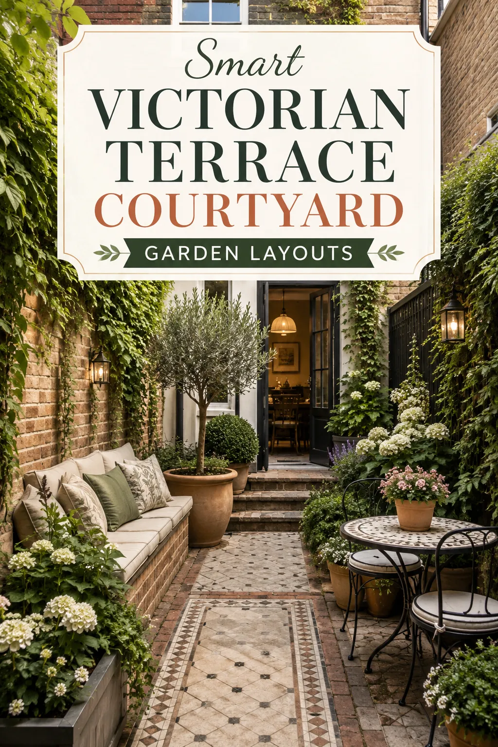 Victorian Terrace Courtyard Garden Layout