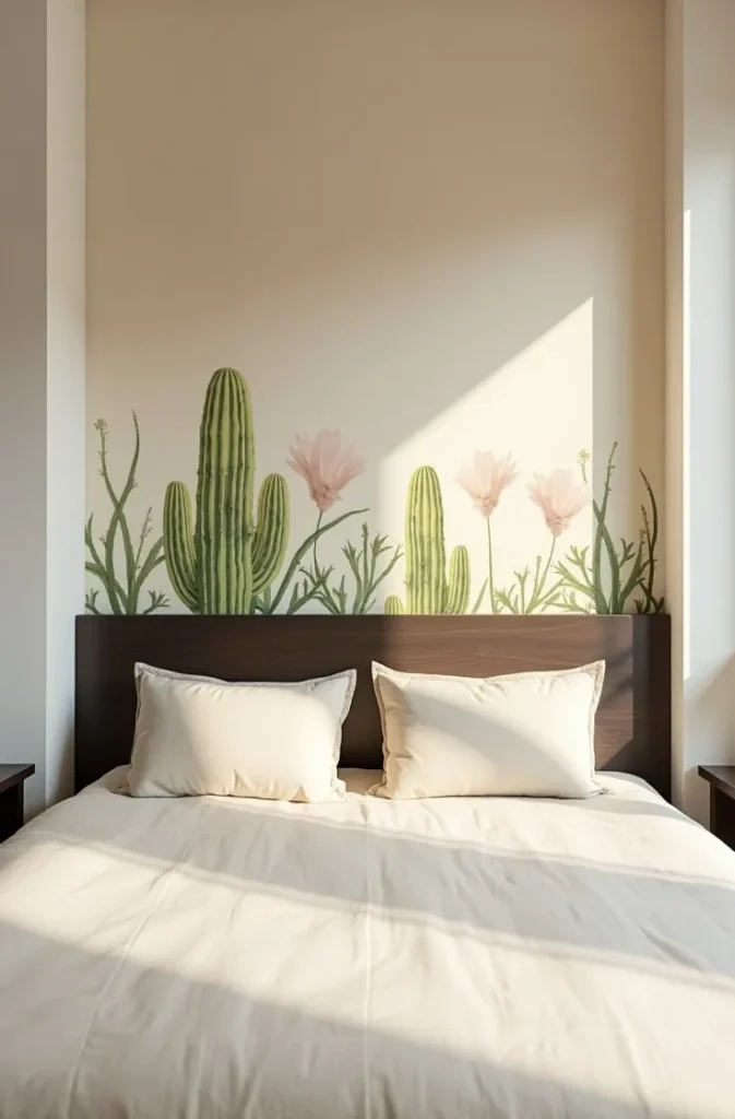 Western-Inspired Wallpaper on a Single Accent Wall for Maximum Impact