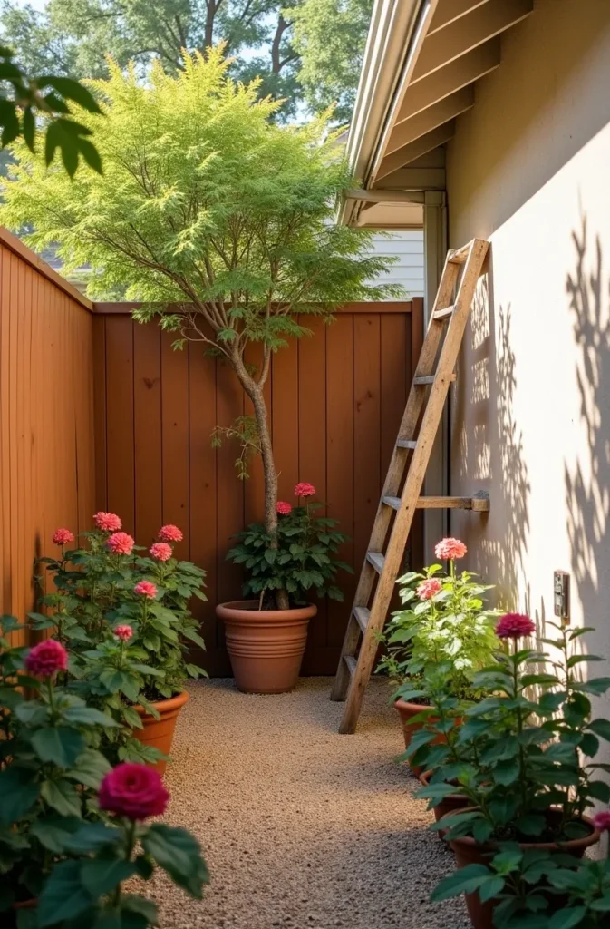A Corner-Anchored Rose Bed That Solves the Awkward Side-Yard Problem