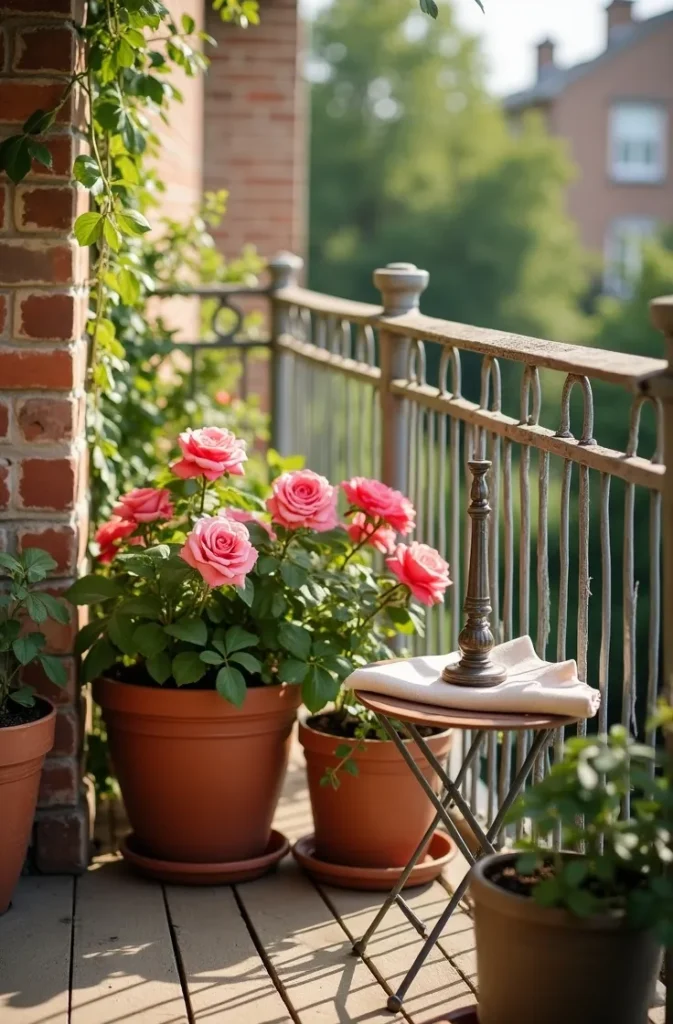 The Balcony Rose Garden Layout That Works in 20 Square Feet