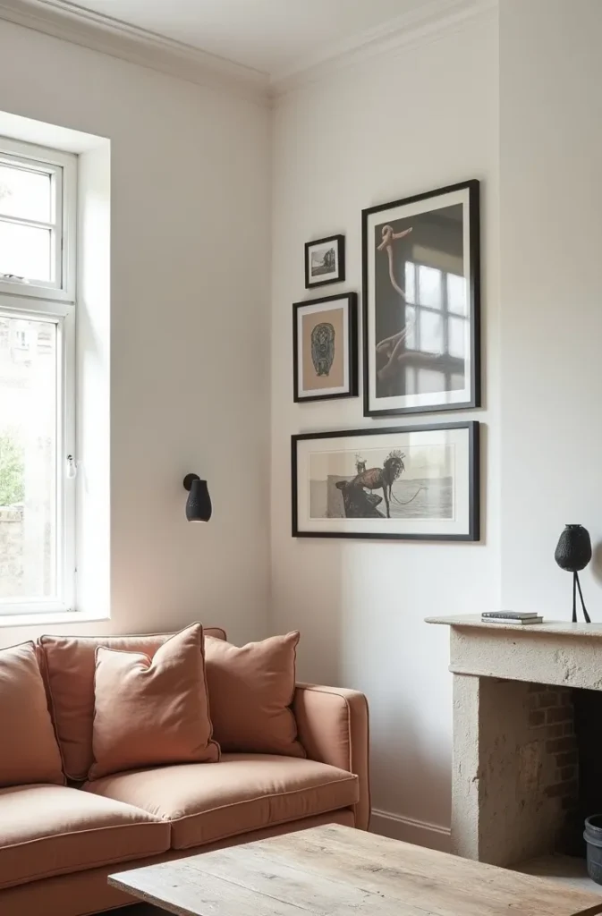 The Corner Gallery Wall That Gives an Awkward Angle a Reason to Exist