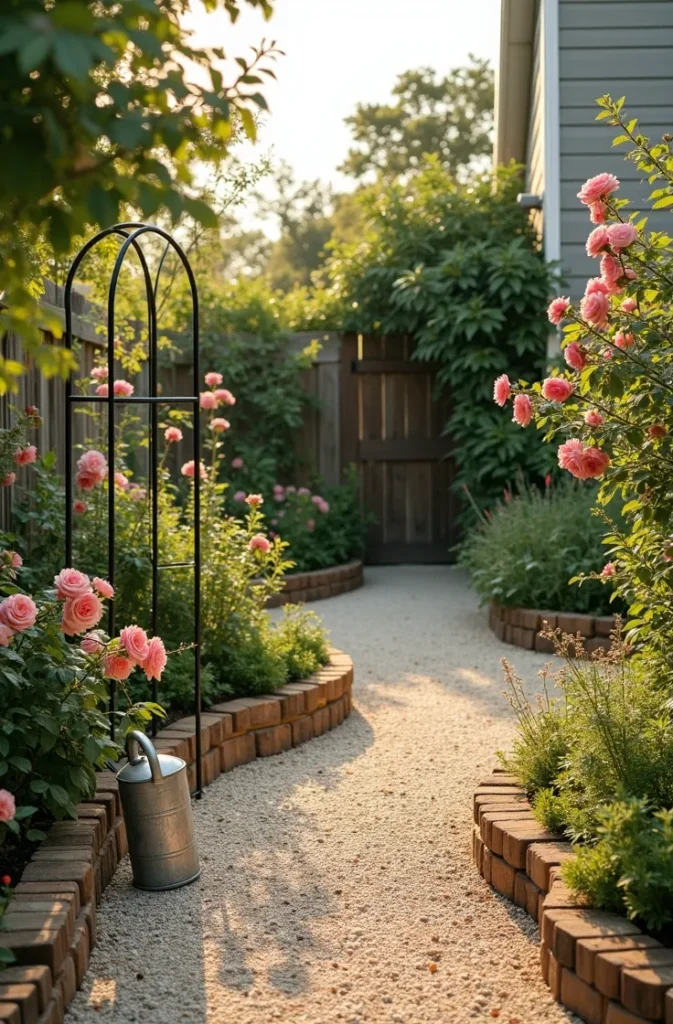 The Curved Path Trick That Makes a Small Rose Garden Feel Twice as Large