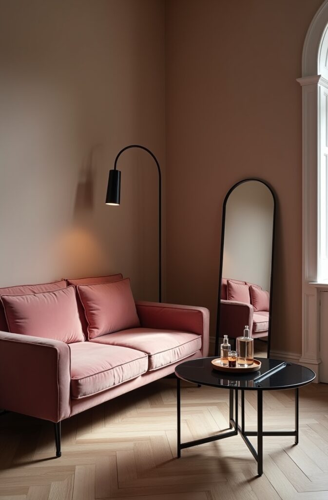 The Curved Sofa Layout That Softens a Boxy Small Living Room