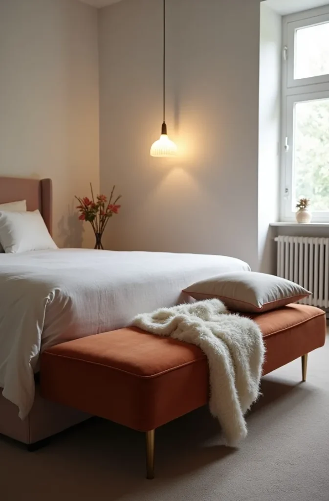 The Foot-of-Bed Layout for Bedrooms With No Spare Corner at All