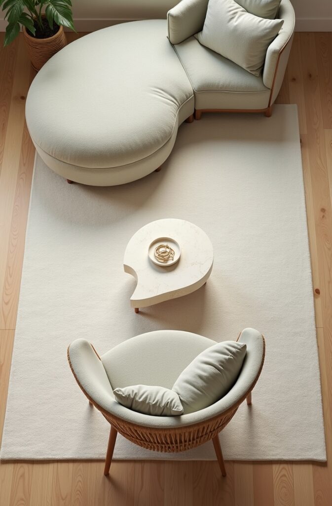 The Single Rug Trick That Defines a Modern Living Room Without Adding Walls