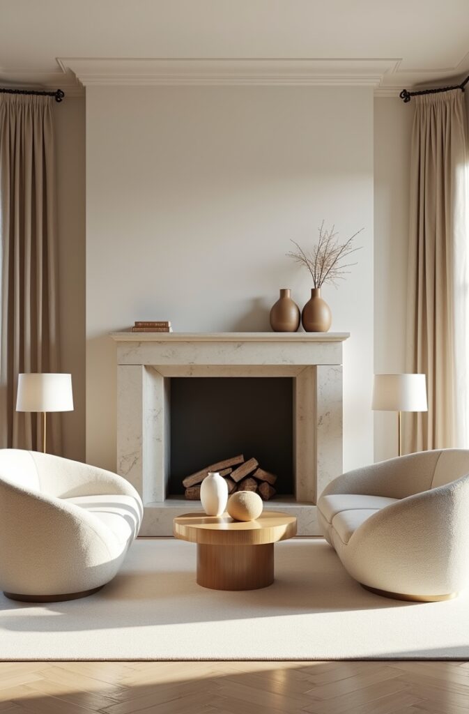 The Symmetrical Layout That Makes a Small Living Room Feel Calm Instead of Cramped