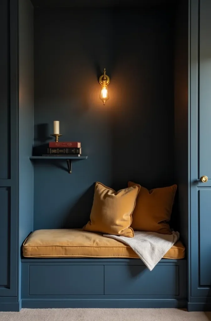 Turning an Empty Closet Into a Reading Nook When You Have No Closet to Spare