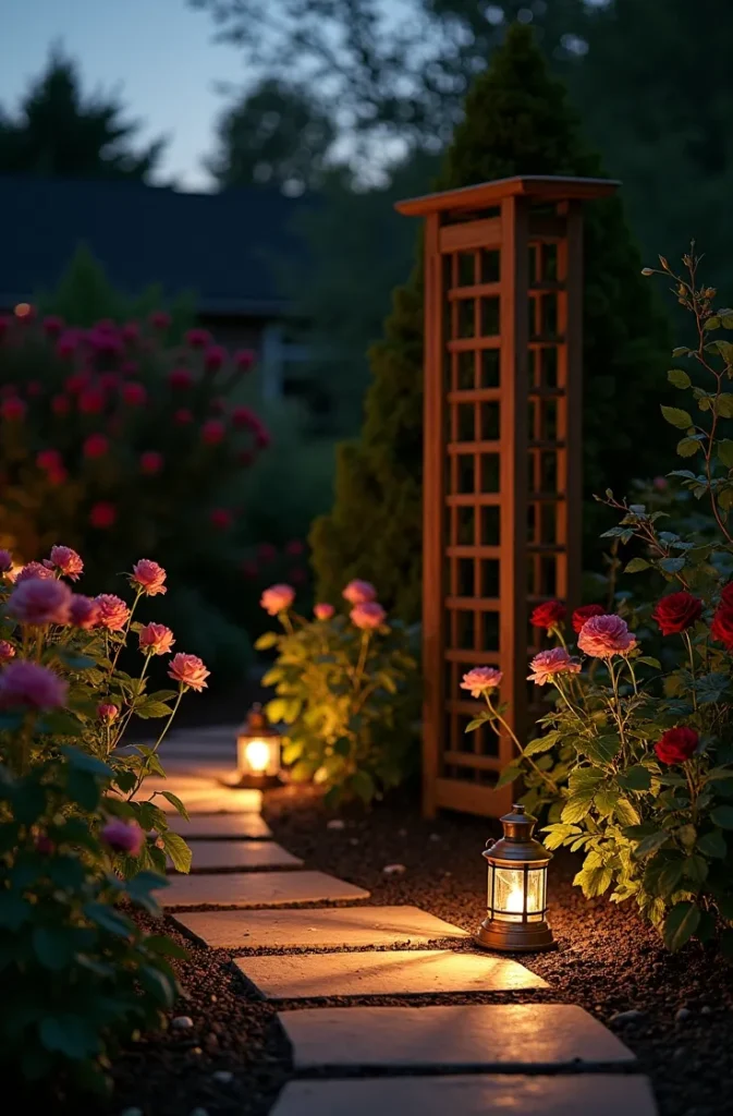 Why Evening Lighting Placement Matters as Much as the Roses Themselves
