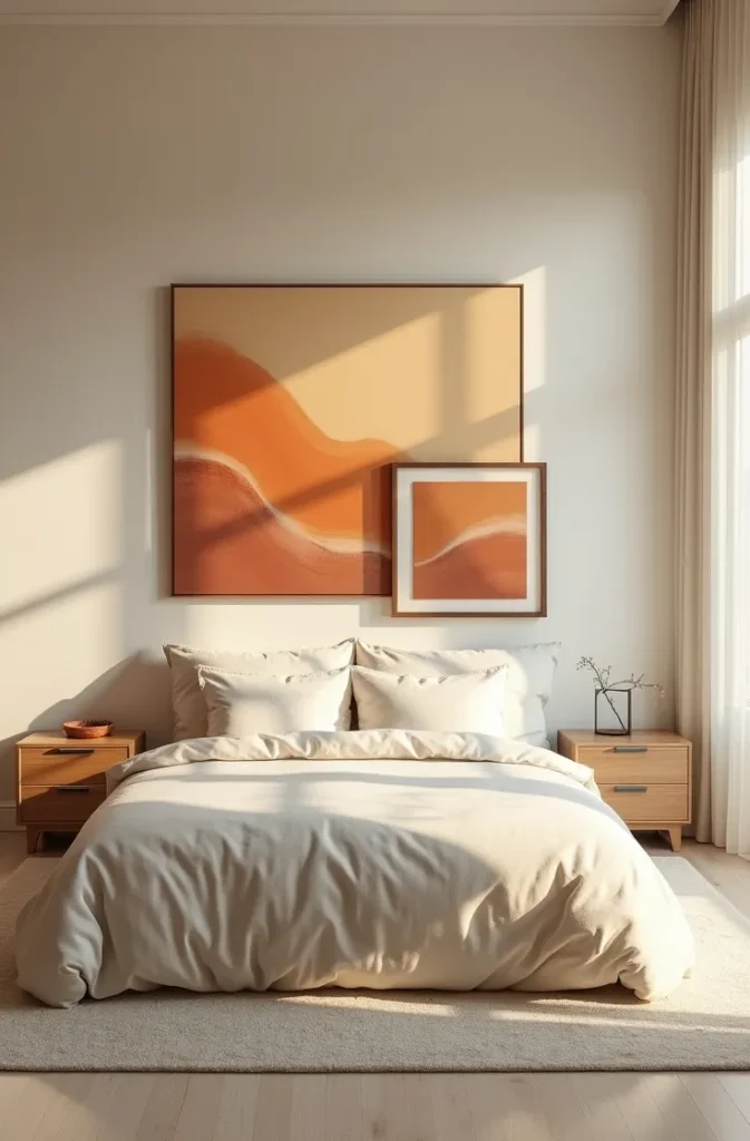 Why Layering Two Different Art Sizes Above the Bed Beats a Single Matching Pair
