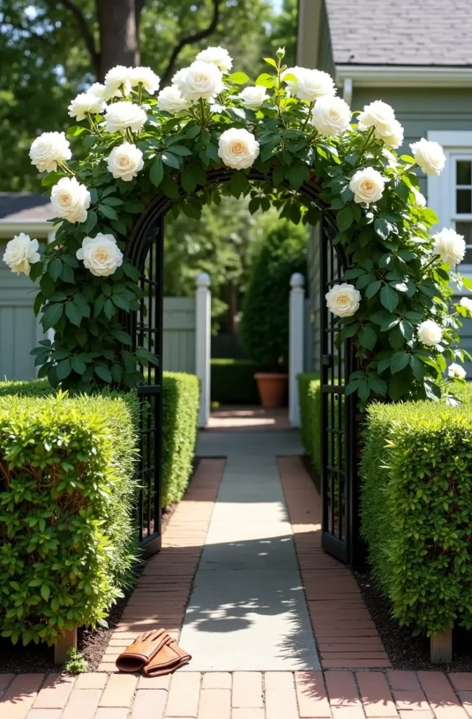 Why an Arched Trellis Entrance Turns a Plain Yard Into a Rose Garden Destination