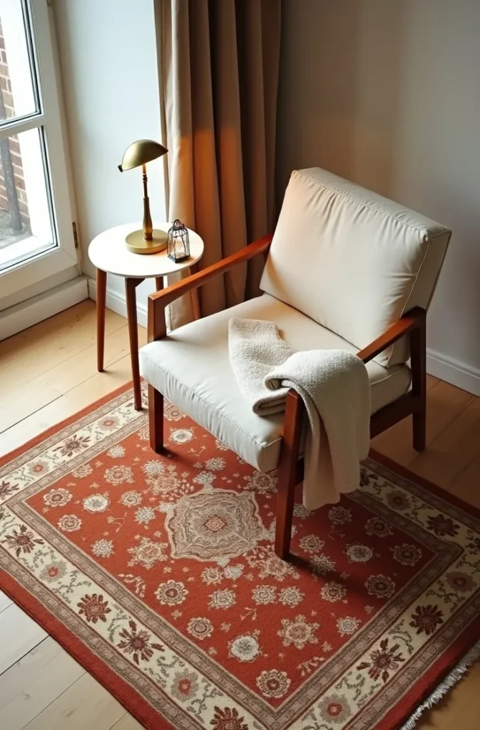 Why an Unexpected Rug Placement Signals Reading Corner Better Than Any Chair